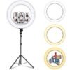 Kit de Lumière 18 pouces Anneau LED avec Trépied et Supports pour Smartphones