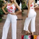 Top sans manches fleurie