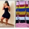 Robe moulante bras mince pour femme