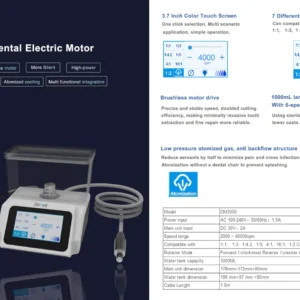 Alternative view of Charming Dental Tooth Polishing System LED Brushless Electric Motor with Water Supply /  Electrical Handpiece Micro Motor