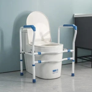Elderly Mobility Aids Falling Height and Width Bathroom Toilet Safety Rail Tool-free Toilets Rails Rehabilitation Therapy Supply