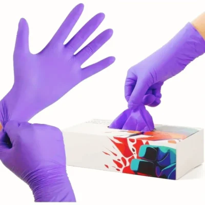 5Mil Heavy Duty Purple Nitrile Gloves Disposable Household Cleaning Gloves for Kitchen Tattoo Beauty Salon Industrial Work Glove