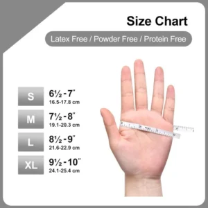 Alternative view of 10-100PCS White Disposable Nitrile Gloves,Latex Free,Powder,Kitchen Cleaning Gloves Mechanic security protection Working Gloves